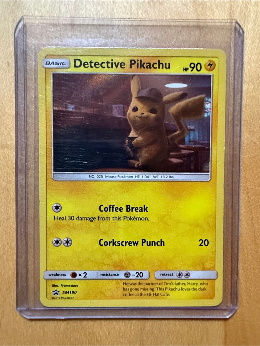 Pokemon Detective Pikachu Yellow Trading Card